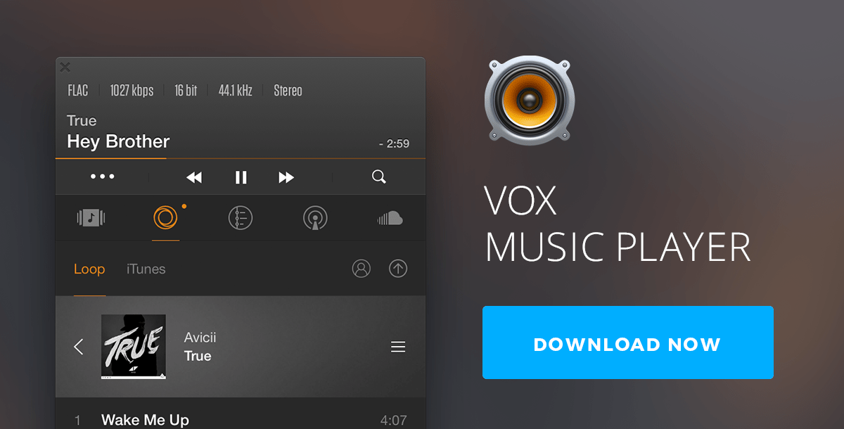 VOX Mac Music Player: Best FLAC Player for Mac. iTunes Alternative.